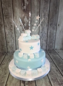 Christening cake baby shower cake