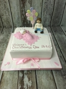 Christening cake baby shower cake