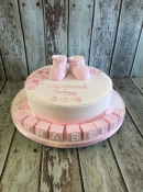 Christening cake baby shower cake