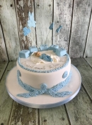 Christening cake baby shower cake