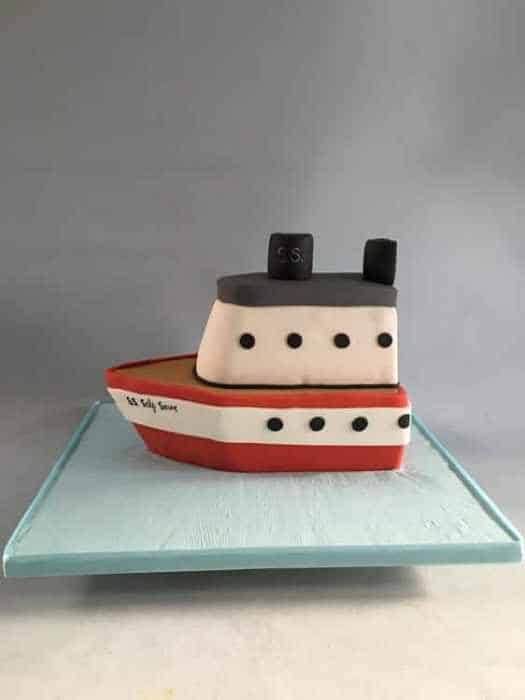 Emoji  boat corporate cake
