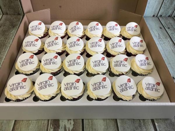 Corporate Cup cakes For Virgin Atlantic
