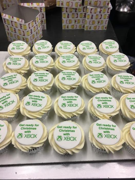 Corporate Cup cakes for Microsoft.
