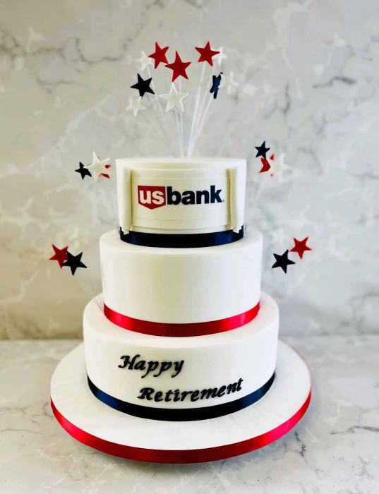 Elevon & US bank Retirement cake