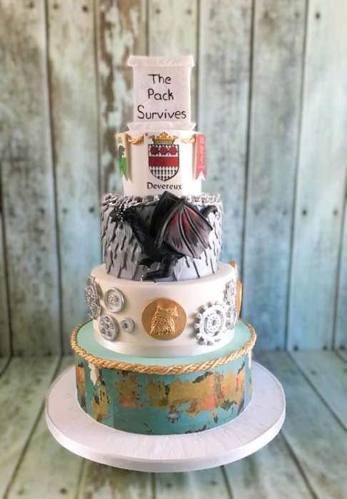 Game of Thrones inspired  wedding cake