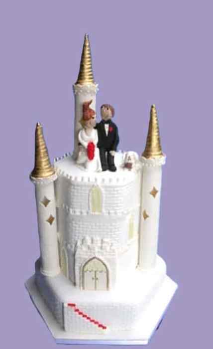 Castle wedding cake