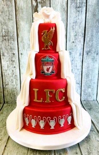 1_liverpool wedding cake with-championship-cups