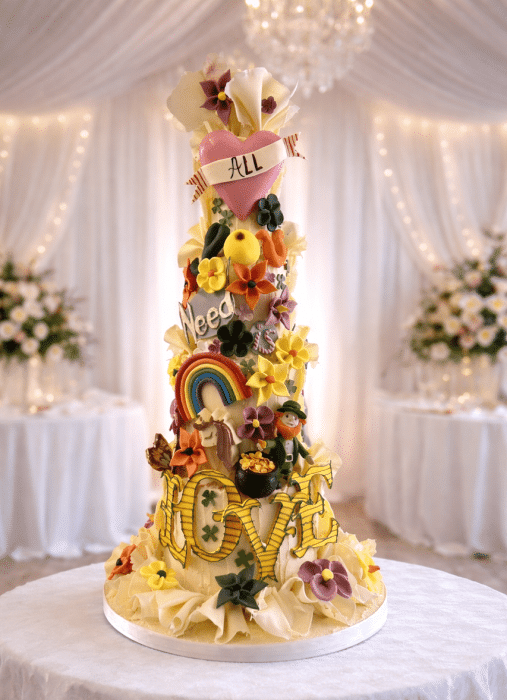All-You-need-is-Love-wedding-cake