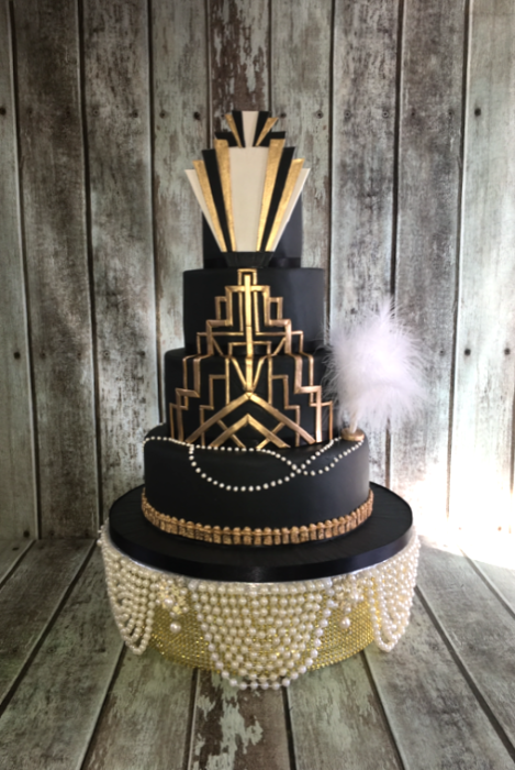 Art-Deco-wedding-cake