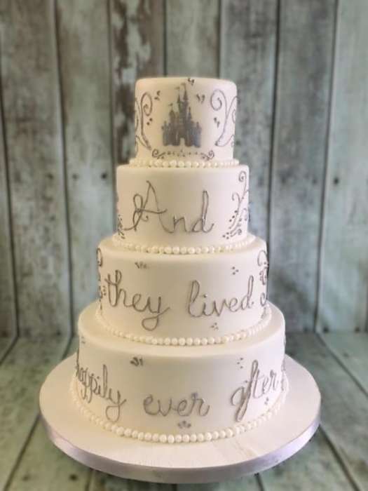 And they lived Happily Ever after wedding cake