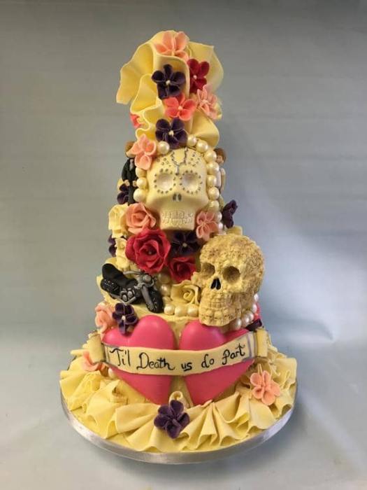 Till Death us Do us Part wedding cake