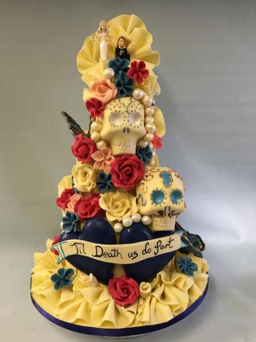 Till Death do us Part wedding cake