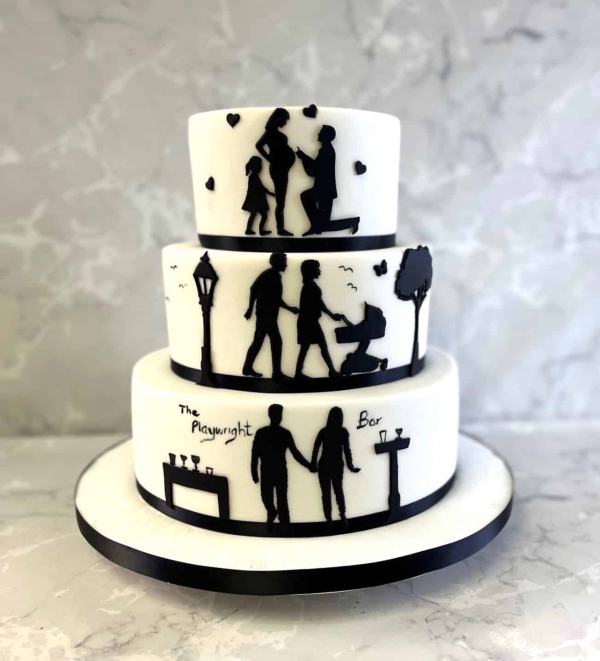 Cut out Storybook wedding cake