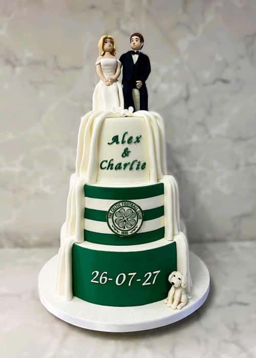 Celtic football Wedding cake