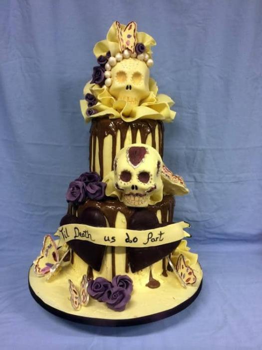 Till Death us do us Part wedding Cake