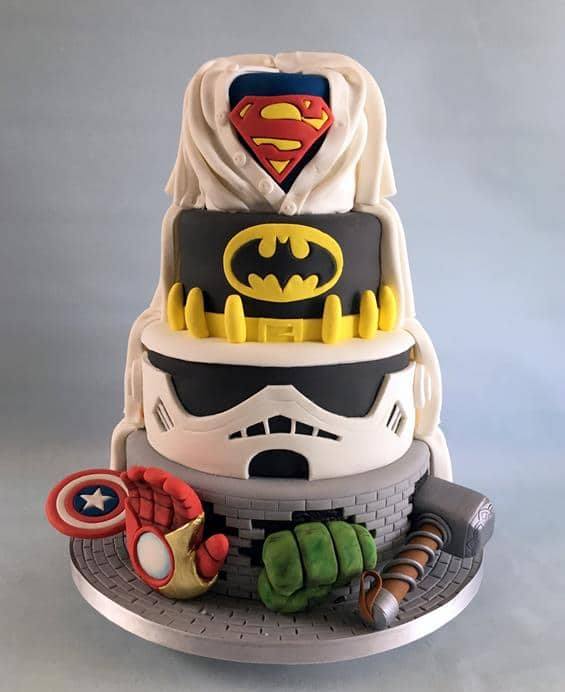Super-hero-wedding-cake