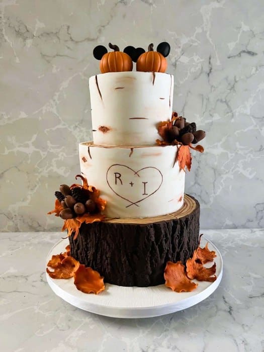 Halloween Wedding cake