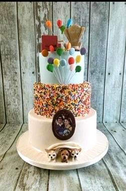 Disney UP-wedding-cake-3-tier-
