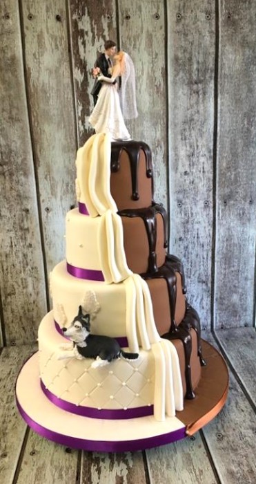 split-chocolate-wedding-cake-1