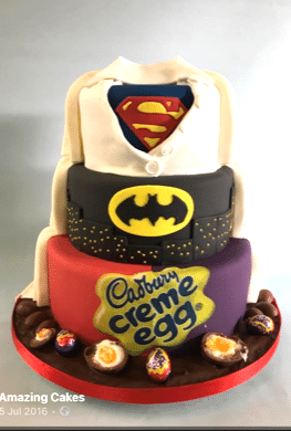 superhero-sand-cream-egg-wedding-cake-
