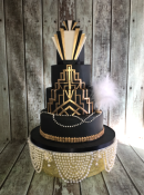 Art-Deco-wedding-cake