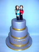 Star Track wedding cake