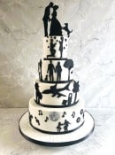 storybook wedding cake