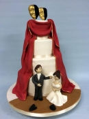 Theatre drama wedding cake