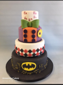 Villans-superhero-wedding-cake-joker-harliquin