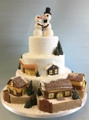 Winter-Scene-wedding-cake