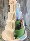 golf-splitwedding-wedding-cake