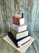 stack-of-books-wedding-cake-