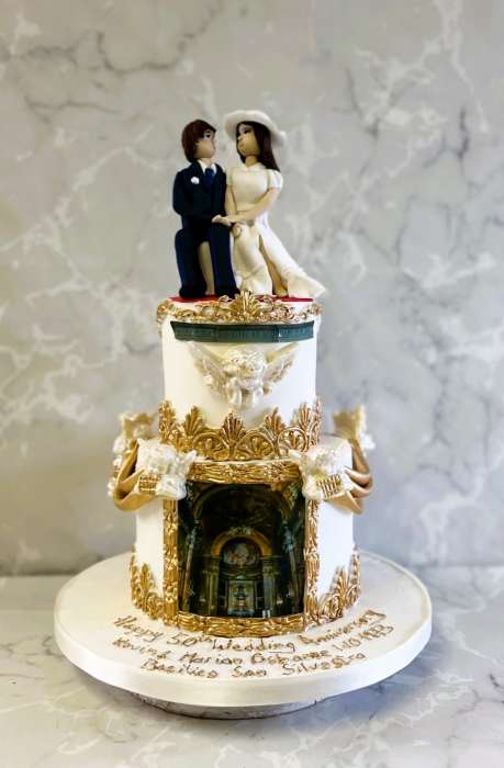 50th wedding anniversary cake