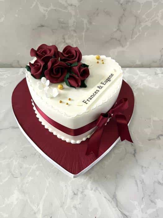 Ruby  wedding Anniversary cake