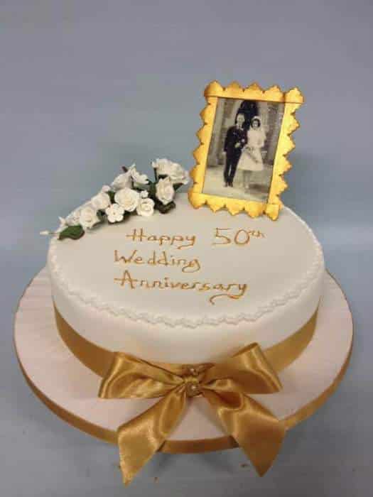 50th wedding anniversary cake