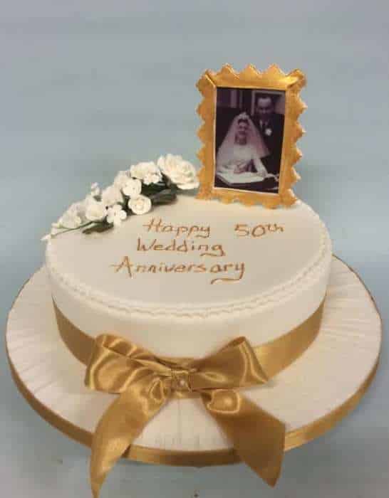 50th wedding anniversary cake