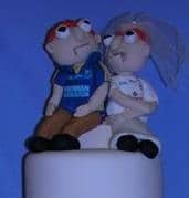 podge and rodge wedding cake sugar cake topper