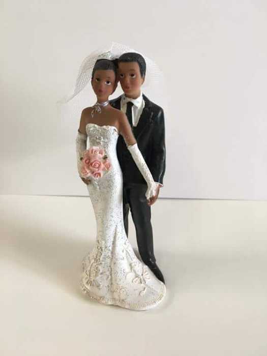 bride and groom  wedding cake topper fishing theme