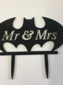 batman wedding cake topper mr and mrs