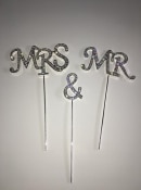 wedding cake topper Mr and Mrs