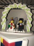 Lego wedding cake topper