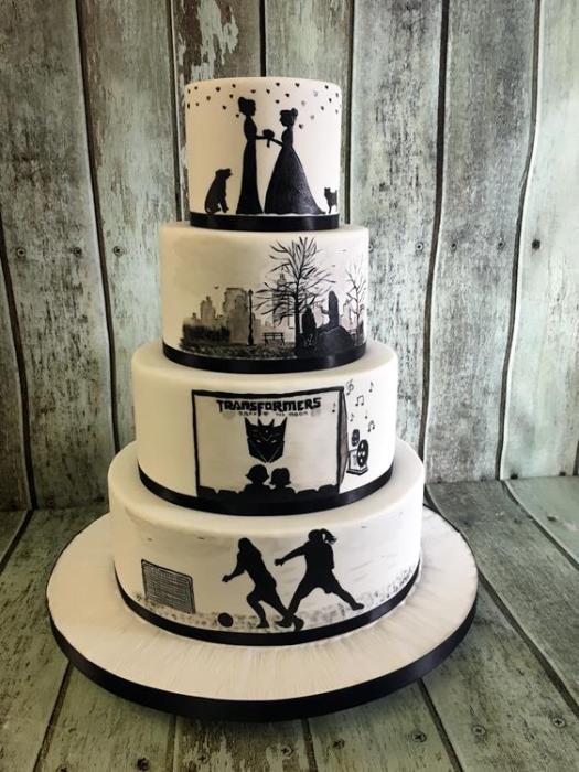 silver sequin ruffles and diamond applique royal icing vintage beautiful ornate specular hand crafted hand painted original design  wedding cake Dublin Ireland bray chocolate red velvet lemon drizzle