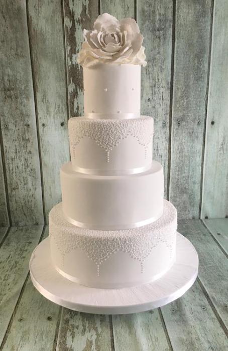 silver sequin ruffles and diamond applique royal icing vintage beautiful ornate specular hand crafted hand painted original design  wedding cake Dublin Ireland bray chocolate red velvet lemon drizzle