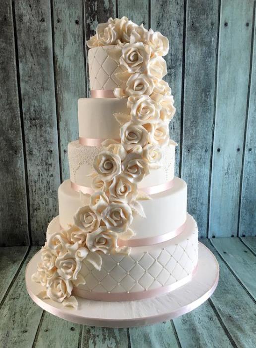 silver sequin ruffles and diamond applique royal icing vintage beautiful ornate specular hand crafted hand painted original design  wedding cake Dublin Ireland bray chocolate red velvet lemon drizzle