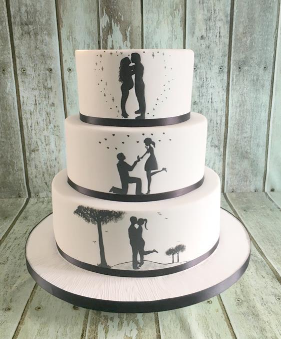 silver sequin ruffles and diamond applique royal icing vintage beautiful ornate specular hand crafted hand painted original design  wedding cake Dublin Ireland bray chocolate red velvet lemon drizzle