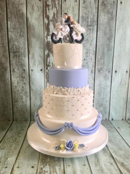 princess style wedding cake with cake topper included Dublin Ireland bray chocolate