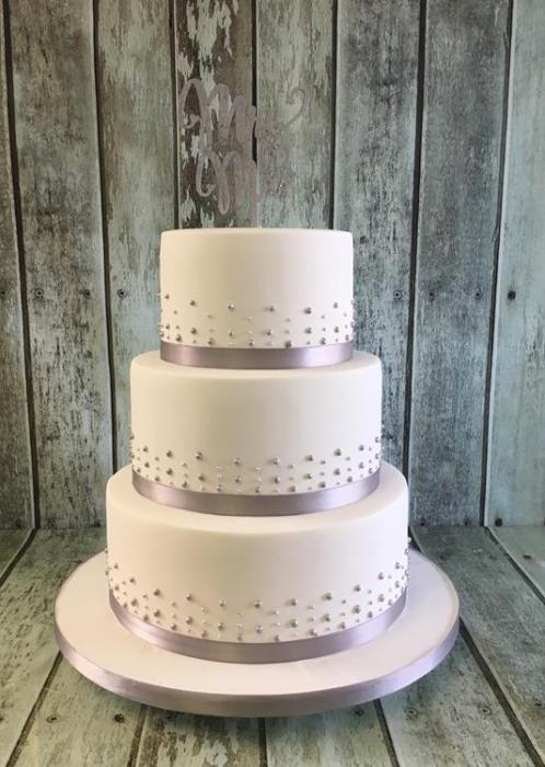 silver sequin ruffles and diamond applique royal icing vintage beautiful ornate specular hand crafted hand painted original design  wedding cake Dublin Ireland bray chocolate red velvet lemon drizzle