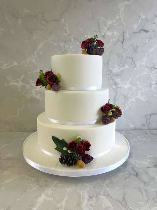 Winter wedding cake