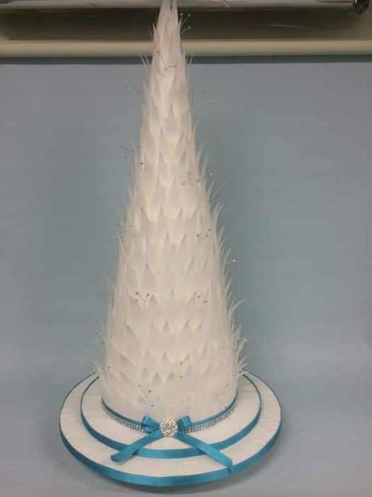 White Feather like white magical Wedding cake