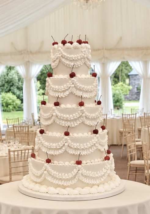 Lambeth-Wedding-cake-with-Cherries-at-Clonabreaey-House-Co-Meath
